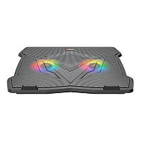 Підставка-кулер для ноутбука MeeTion CoolingPad CP2020 з RGB-підсвіткою, чорний