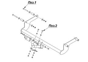 Фаркоп Renault Logan (сідан 2004-2013) (Фаркоп Рено Логан) Автосвіт