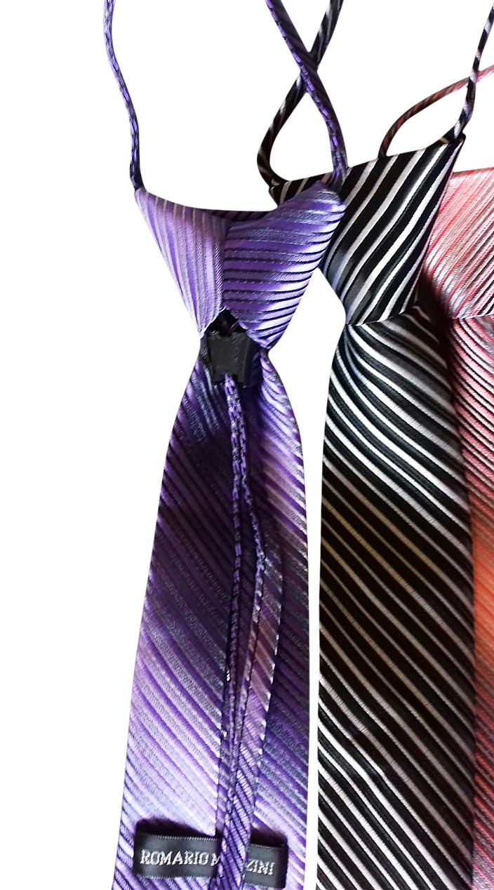 Краватка шкільна дитяча на кнопці, асорті