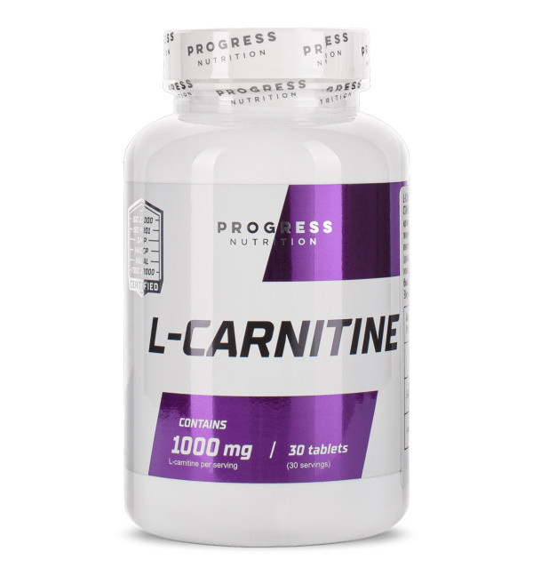 Жироспалювач Progress Nutrition L-Carnitine, 60 таблеток EXP