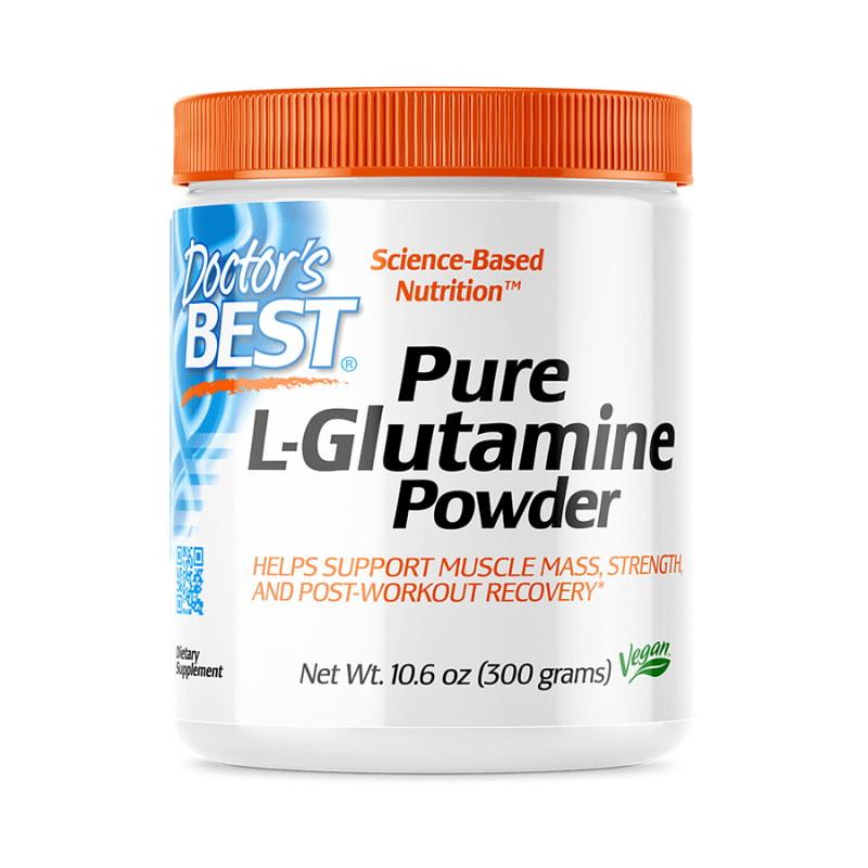 Амінокислота Doctor's Best Pure L-Glutamine Powder, 300 грам EXP