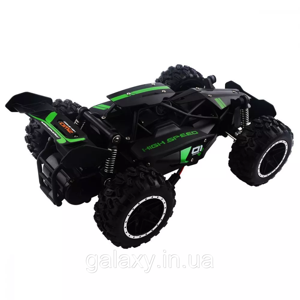 Машинка на радіокеруванні HOTDEER Off-Roader 1:23 2WD баггі Black / Green