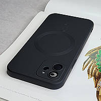 Чорний силіноковий чохол для iPhone 12 з захистом камери, камера захищена лінзами