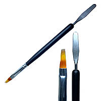 Пензель для омбре з шпателем універсальна