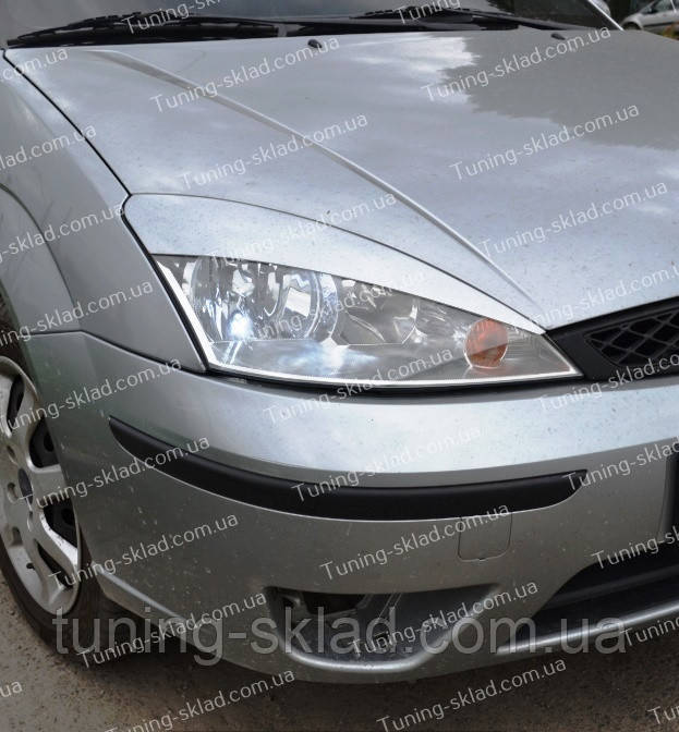 Вії Форд Фокус 1 (накладки на передні фари Ford Focus 1), фото 1
