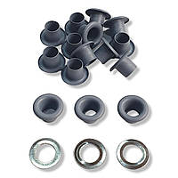 Люверси 4 мм сірий фарбований (No2) (500 шт.),Туреччина, для взуття, для одягу.