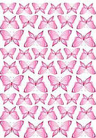Вафельная съедобная картинка Бабочки А4 (p1204)