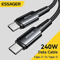 Кабель Essager USB Type-C до USB Type-C 240W PD (48V/5A)