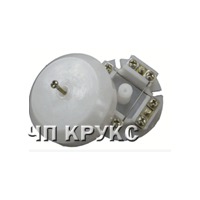 Коробка УК-П (УК-2П) для радіомережі, універсальна, кругла, з двома перемичками, фото 1