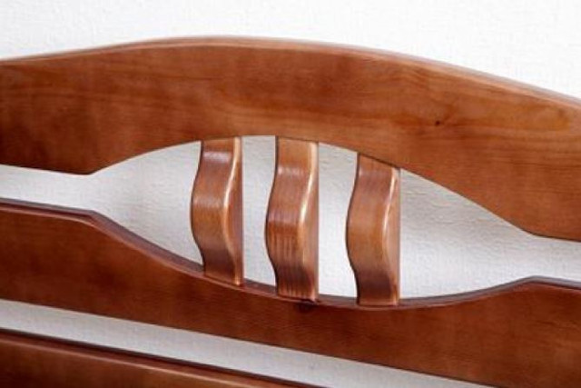 Кровать двуспальная Динара изголовье орех темный