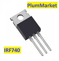 Транзистор IRF740 400V 10A (MOSFET, КМОП) HEXFET