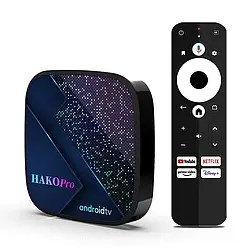 Смарт приставка H96 Hako Pro 4/32 із сертифікацією Google TV та Netflix