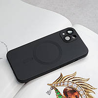 Чорний силіноковий чохол для iPhone 14 з захистом камери