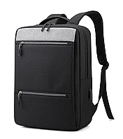 Рюкзак городской с отделением для ноутбука черно-серый