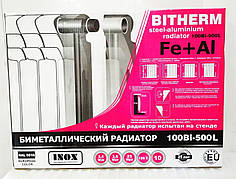 Біметалевий радіатор опалення BITHERM 500/100 (4 секції)