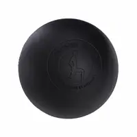 Массажный силиконовый мяч гладкий для спины и всего тела Gemini G05 диаметр 6,5 см Черный