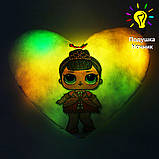 Подушка-нічник лялька LOL — світильник декор у дитячу кімнату, подарунок для дівчинки #1, фото 3