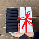 Набір чоловічих шкарпеток в чорному  кольорі: упаковка 8 пар |, фото 8