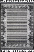 140х200 Безворсовий килим на джутовій основі у сірому кольорі