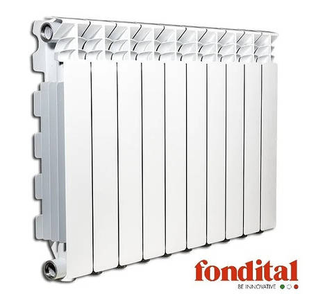 Біметалевий радіатор опалення Fondital Alustal 500/100 (11 секцій), фото 2