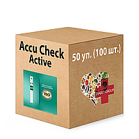 Тест-полоски Акку-Чек Актив 100 штук (Accu-Chek Active) 50 упаковок