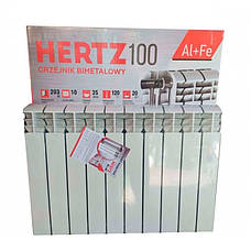 Біметалевий радіатор опалення Hertz 500/80 (1 секция), фото 3