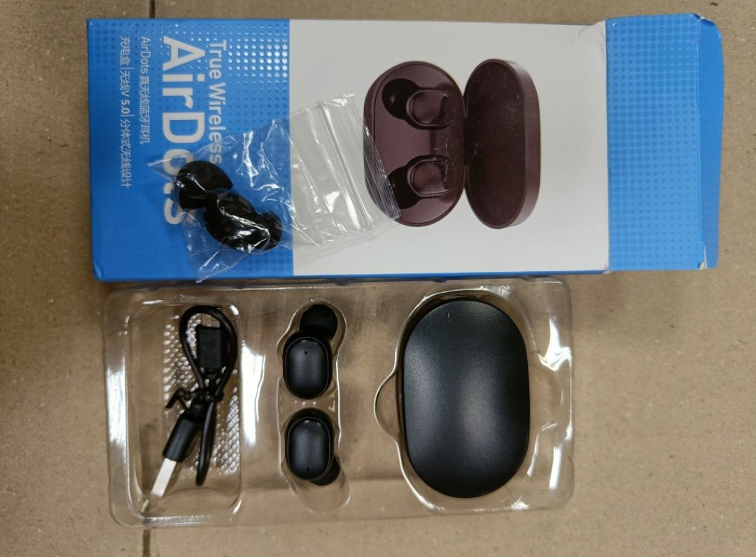 Беспроводные наушники Xiaomi Redmi AirDots Черные - фото 7 - id-p1913313158