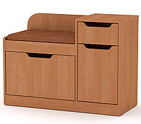 Тумба для взуття ТО-12 вільха Компаніт, тумба під взуття в передпокій із сидінням