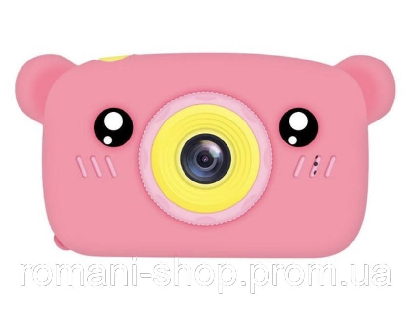 Детский цифровой фотоаппарат с видео Teddy в розовом и голубом цвете - фото 8 - id-p1893400626
