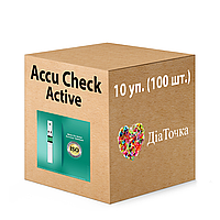 Тест-полоски Акку-Чек Актив 100 штук (Accu-Chek Active) 10 упаковок