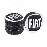 Заглушка колесного диска Fiat 60x55 черный ABS пластик 4шт. 50940 50940 2
