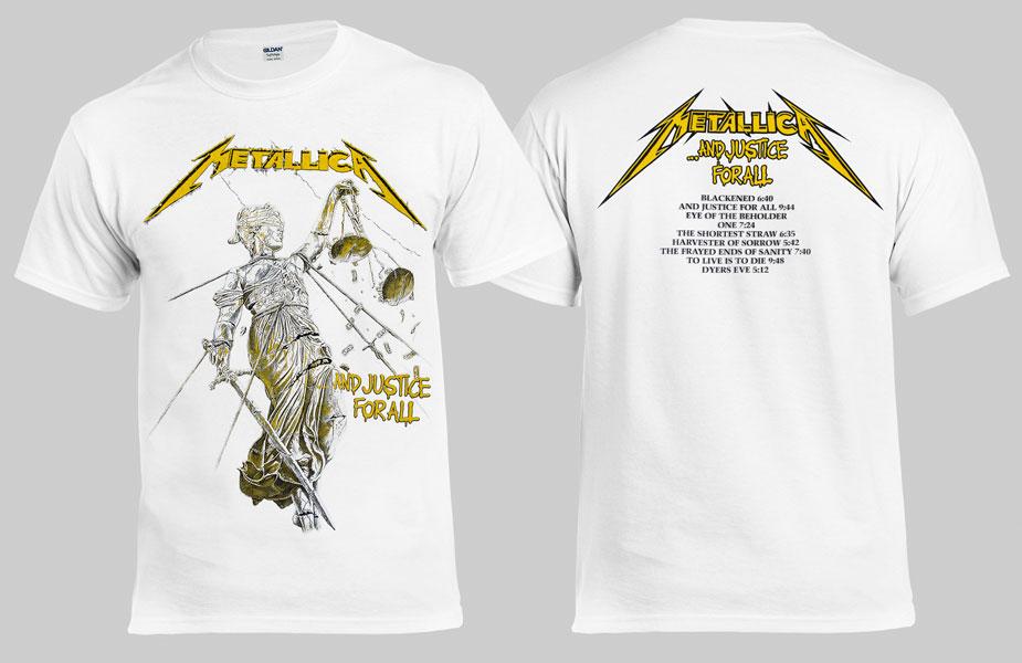 Футболка METALLICA And Justice For All Білий