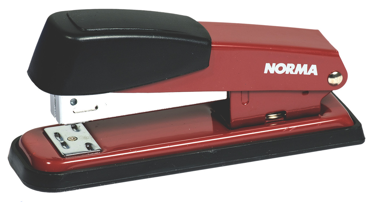 Степлер 24/6-26/6 "Norma" 4123 (20арк.) 60мм черв, шт, фото 1