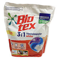 Капсулы для стирки BIOTEX 3 in 1 White 40 шт