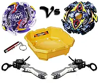 Набор BEYBLADE (Бейблейд) Арена 40 см + Зевс + Вайврон + 2 запуска + 2 Ручки + Лазерная указка