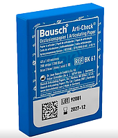 Bausch BK-61 ( Бауш БК-61 ) 40 мкм Бумага артикуляционная синяя, 200 листов