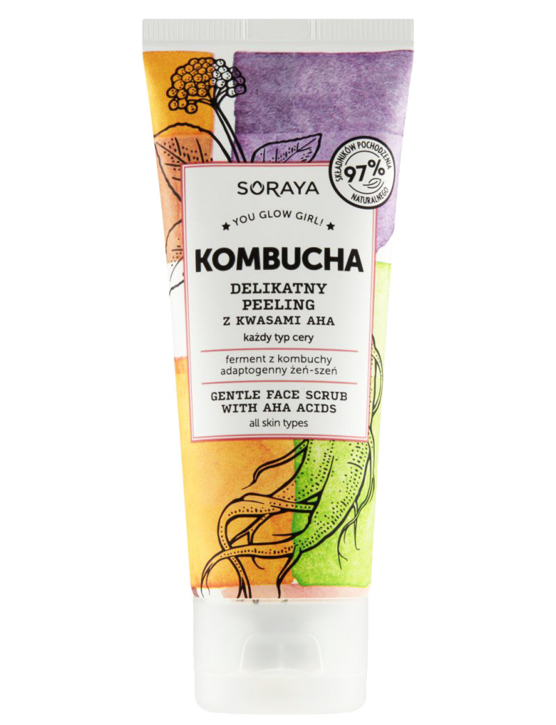 Скраб для обличчя з AHA-кислотами Soraya Kombucha