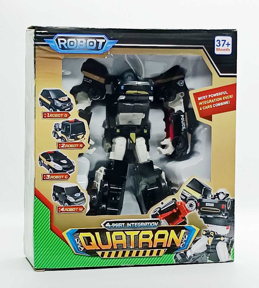 Робот Трансформер Star Toys TOBOT Athlon Quatran Кватран Чорний 519