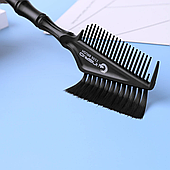 Щітка пензлик для фарбування волосся з гребінцем і проділом Чорна Hairstyle Brush