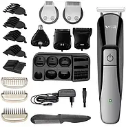 Акумуляторна машинка для стрижки 6 в 1 з триммером VGR V-012 Бездротова машинка для стрижки волосся, фото 4