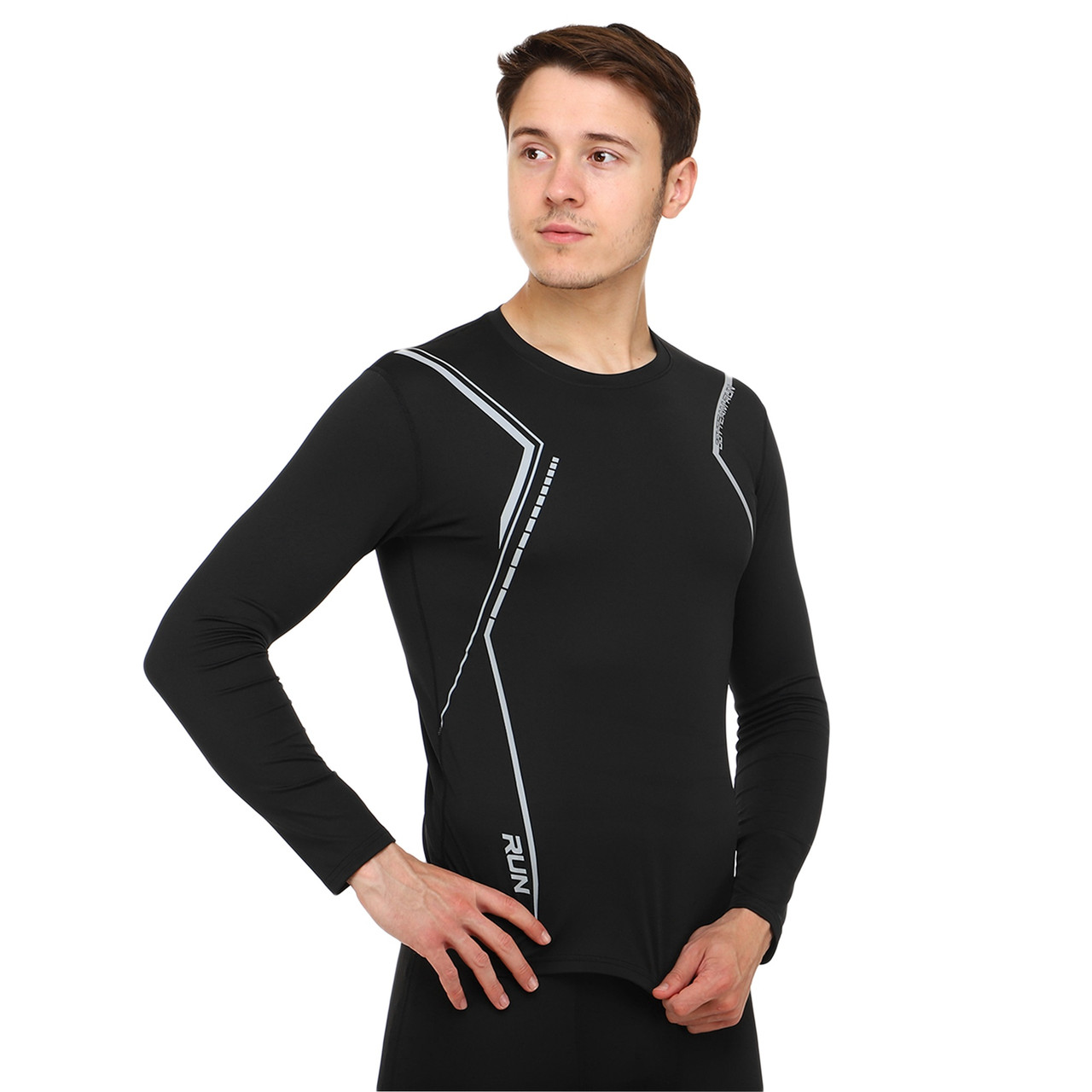 Спортивна футболка чоловіча Zelart Lidong 510 розмір 3XL (185-190 см) Black-White