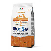 Monge All Breeds Adult Duck, Rice & Potatoes 15 кг корм для собак Монж Утка Рис и Картошка