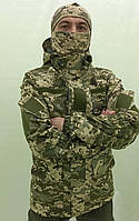 Куртка/Ветровка Горка 5 тактическая демисезонная камуфляж пиксель с водоотталкивающей пропиткой без подкладки