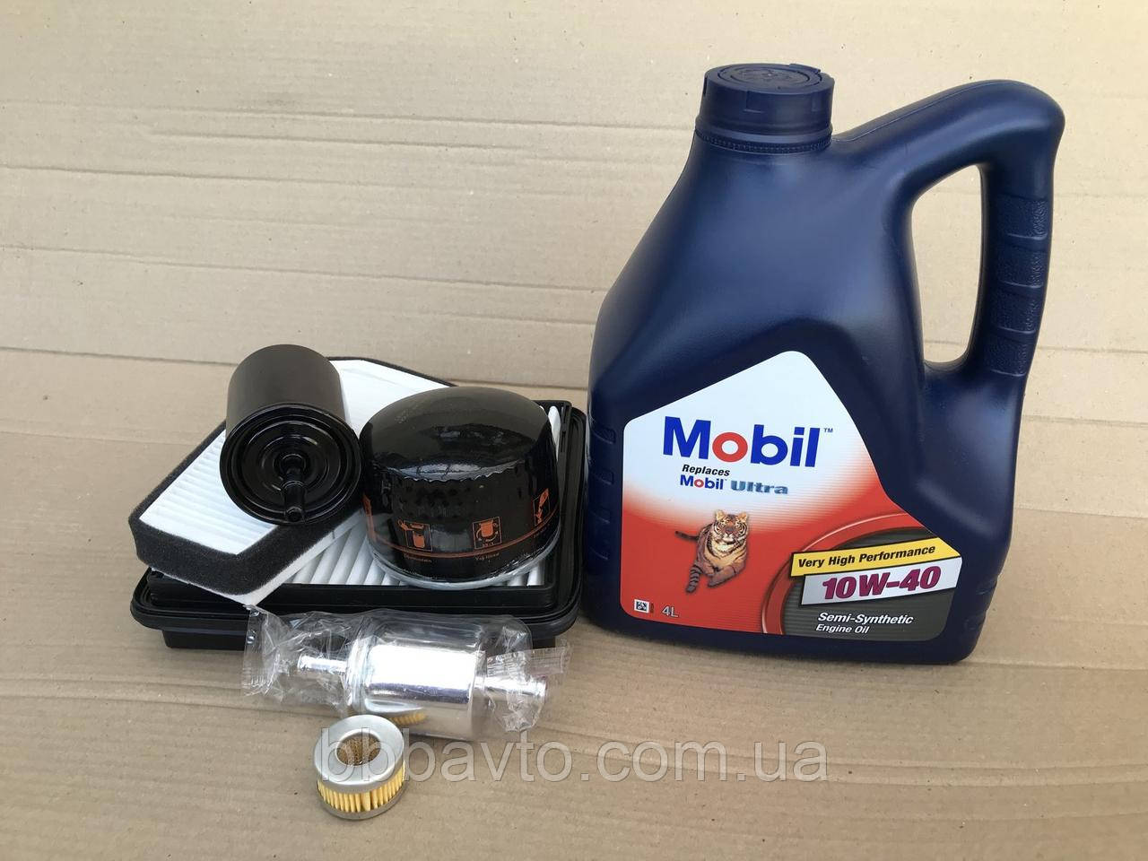 Комплект для TO DAEWOO SENS 1.3-1.4 (Олія кан-4л + Фільтр 4 шт), фото 1