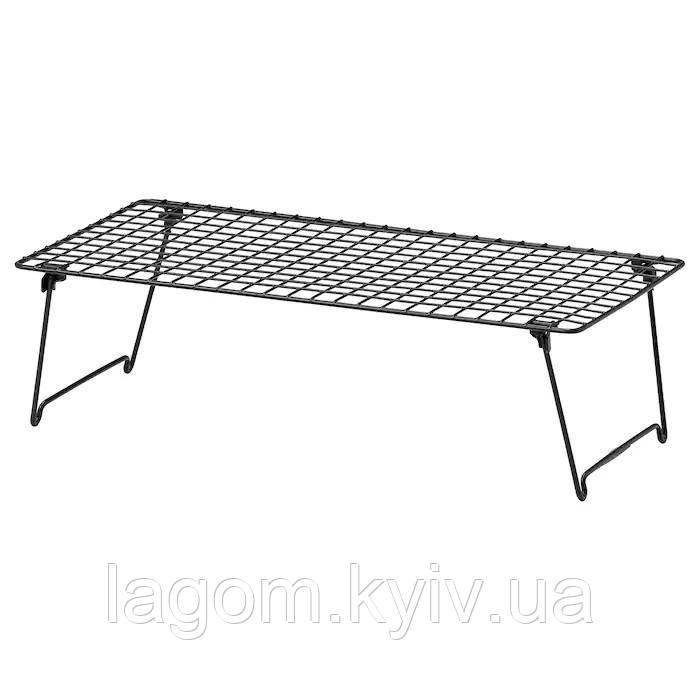 Складна полиця для взуття IKEA GREJIG сталева взуттєва поличка 58x27x17 см ІКЕА ГРЕЙІГ