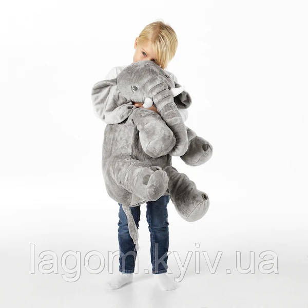 Іграшка Слон IKEA JATESTOR 60 см дитяча плюшая ІКЕА ЕТТЕСТОР