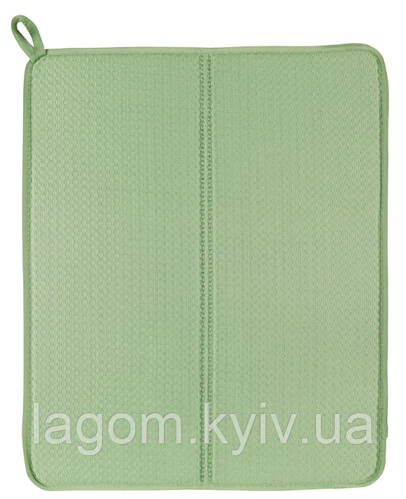 Килимок-сушарка для посуду IKEA NYSKÖLJD 44x36 см кухонний зелений килимок для сушіння ІКЕА НЮШЕЛЬЙД