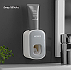 Автоматичний настінний дозатор для зубної пасти ECOCO сірий диспенсер для ванної кімнати, фото 6