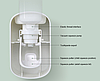Автоматичний настінний дозатор для зубної пасти ECOCO сірий диспенсер для ванної кімнати, фото 9