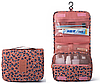 Дорожня підвісна сумка-органайзер, водонепроникна косметичка, кейс для аксесуарів леопардовий, фото 3